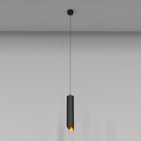 Sleek Black and Gold Lipari Pendant Lamp
