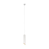 Lipari Gold-Trimmed White Pendant Lamp