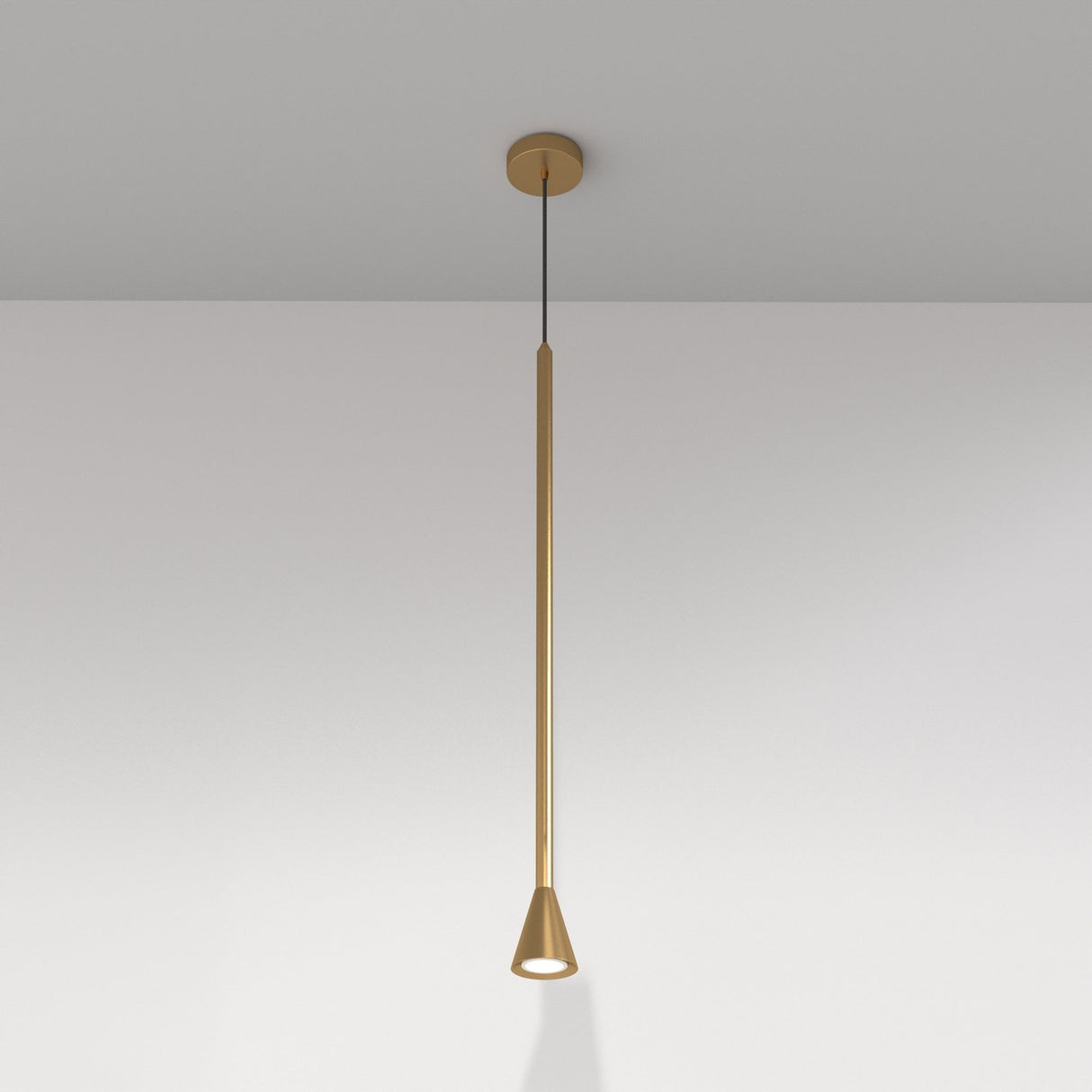 Golden Arrow Pendant Light - Sleek Minimalist Design