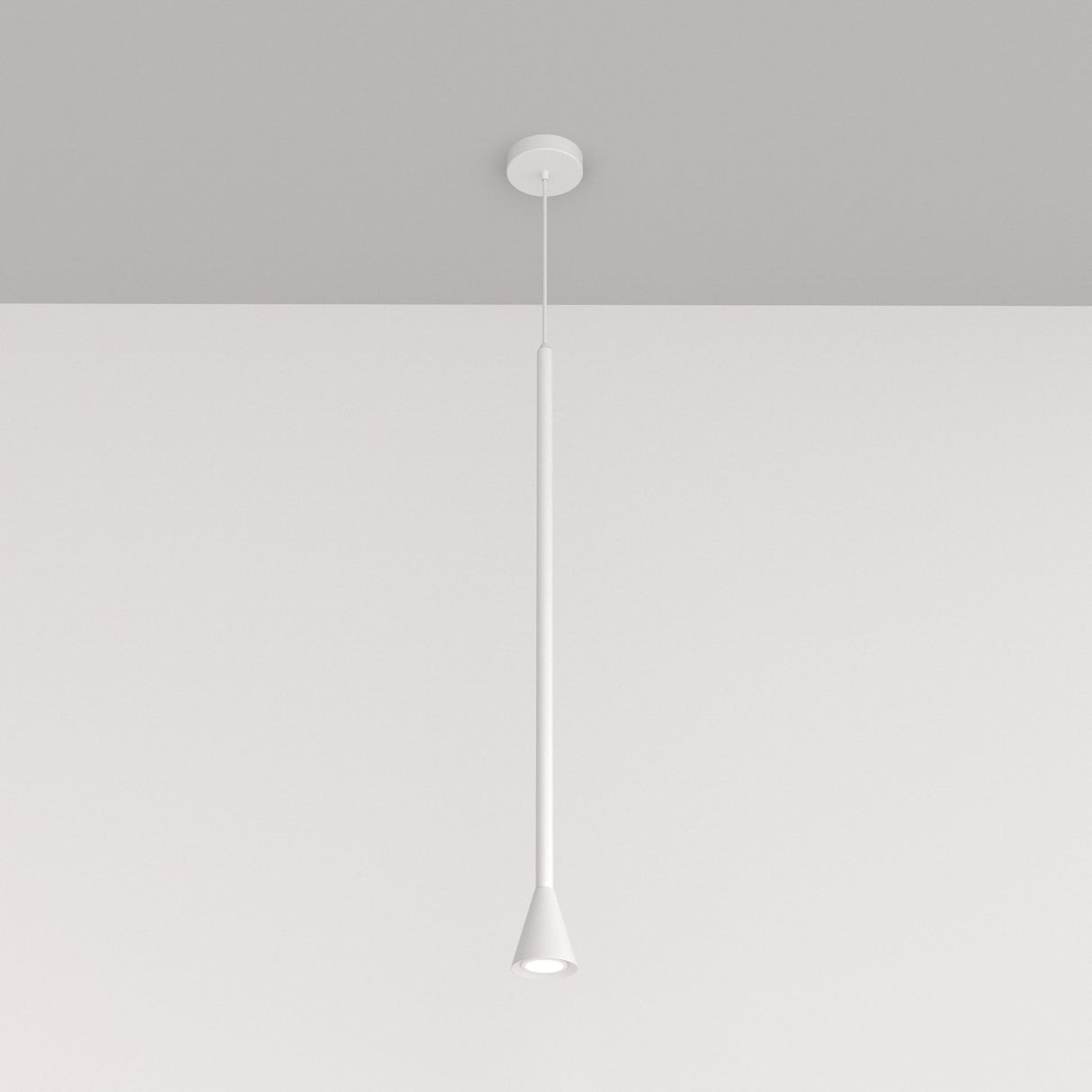 Arrow Pendant Lamp in Sleek White Finish