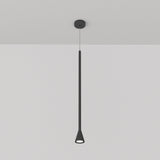 Sleek Black Metal Arrow Pendant Light - Modern Minimalist Design