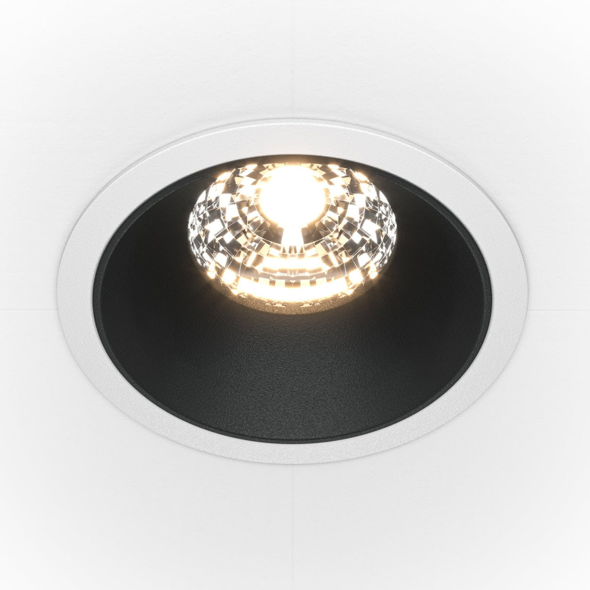 Sleek Bi-Color Alfa LED Downlight - White & Black Finish