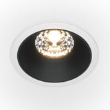 Sleek Bi-Color Alfa LED Downlight - White & Black Finish