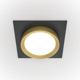 Sleek Black and Gold Hoop Recessed Downlight