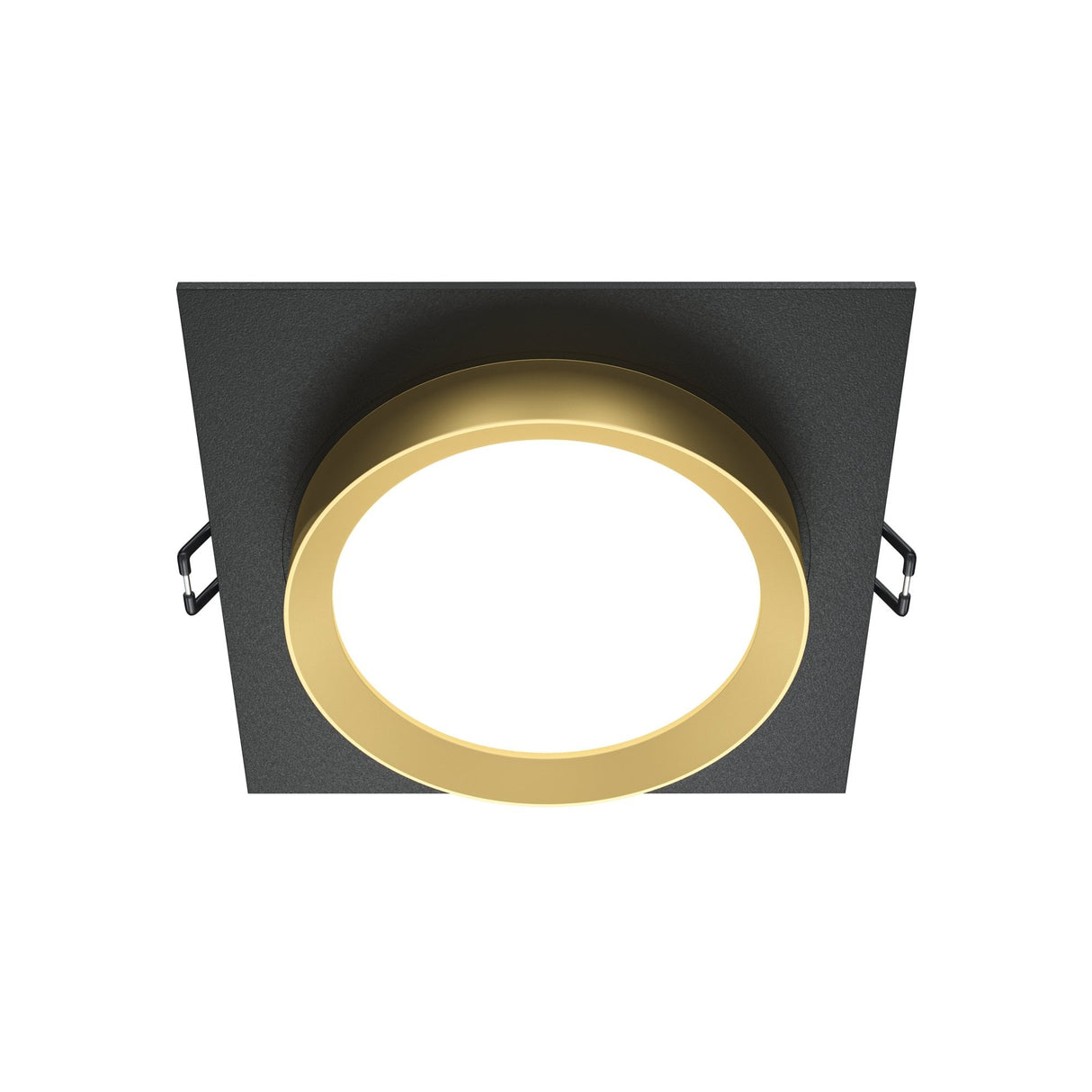 Sleek Black and Gold Hoop Recessed Downlight