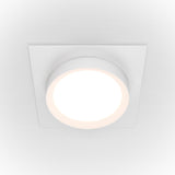 Sleek White Aluminum Recessed Hoop Downlight