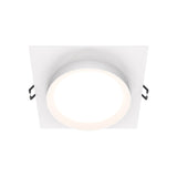 Sleek White Aluminum Recessed Hoop Downlight