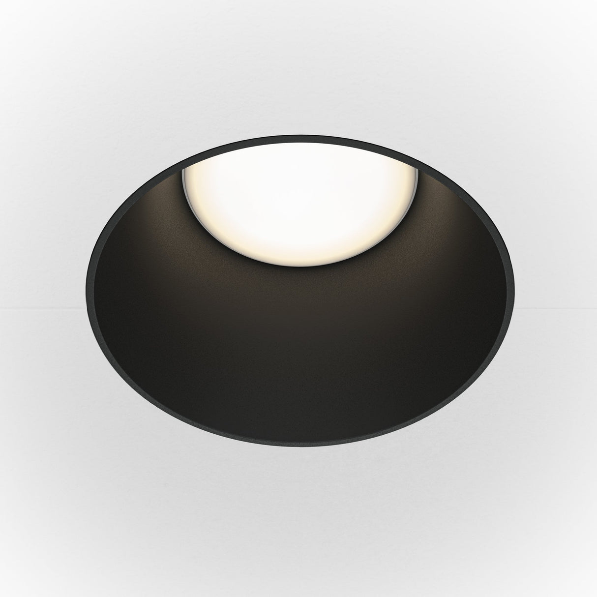 Black Aluminum Recessed Downlight - Share Series by Maytoni Technical