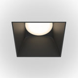 Sleek Black Recessed Downlight - Modern Technical Design
