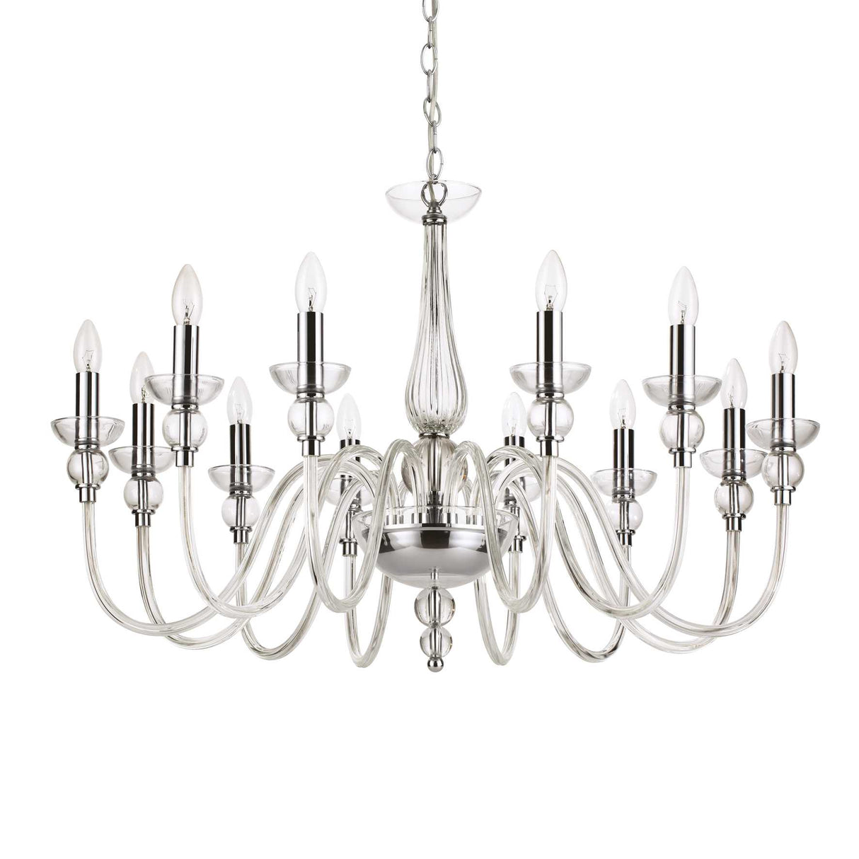 Radiant DOGE 12-Bulb Crystal Pendant Light