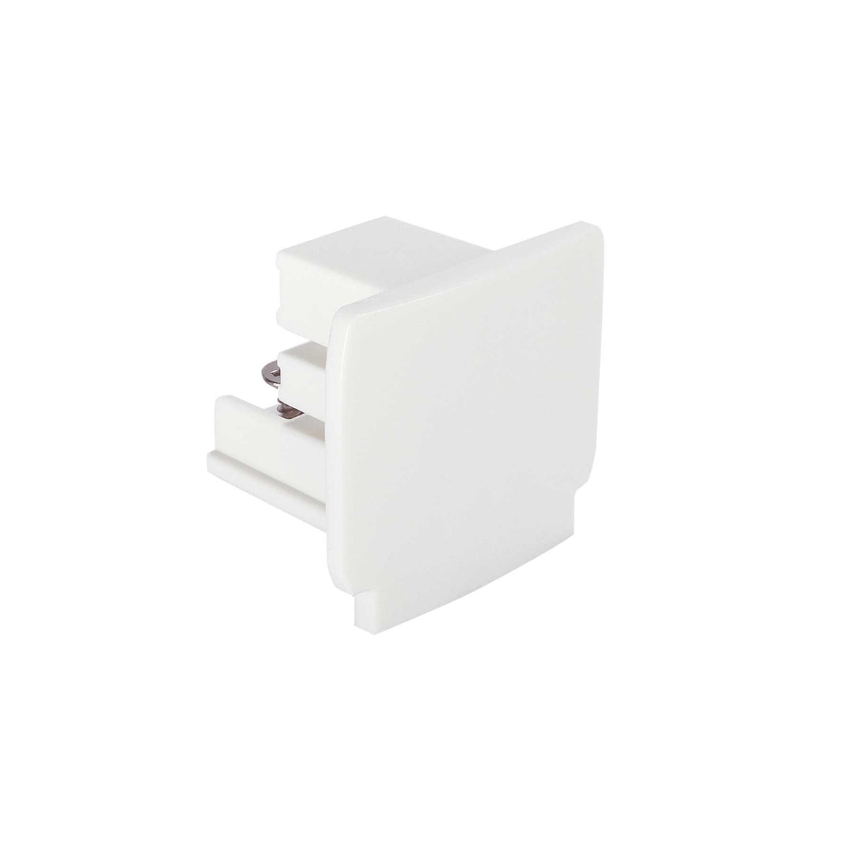 Sleek White End Cap Connector