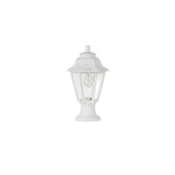 Anna Mikrolot E27 Hexagonal Pedestal Lantern in Elegant White