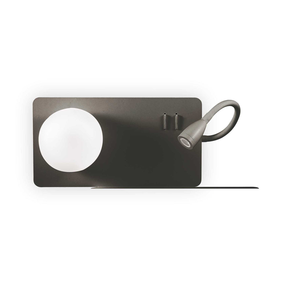 Elegant Black Dual Panel Wall Sconce