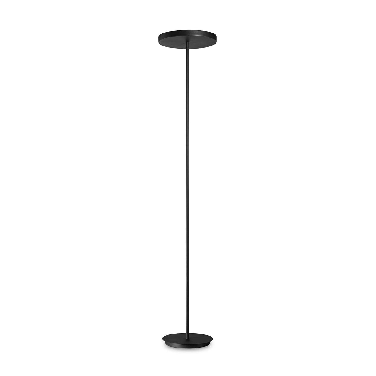 Four-Light Black Column Lamp