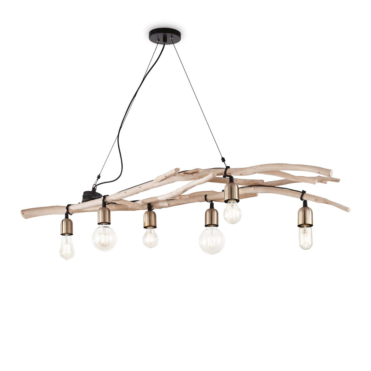 Coastal Driftwood 6-Light Pendant Fixture