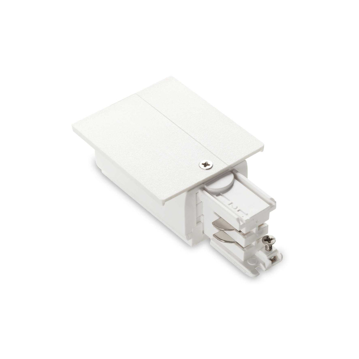 White Link Trim Connector with On-Off Function - Left End