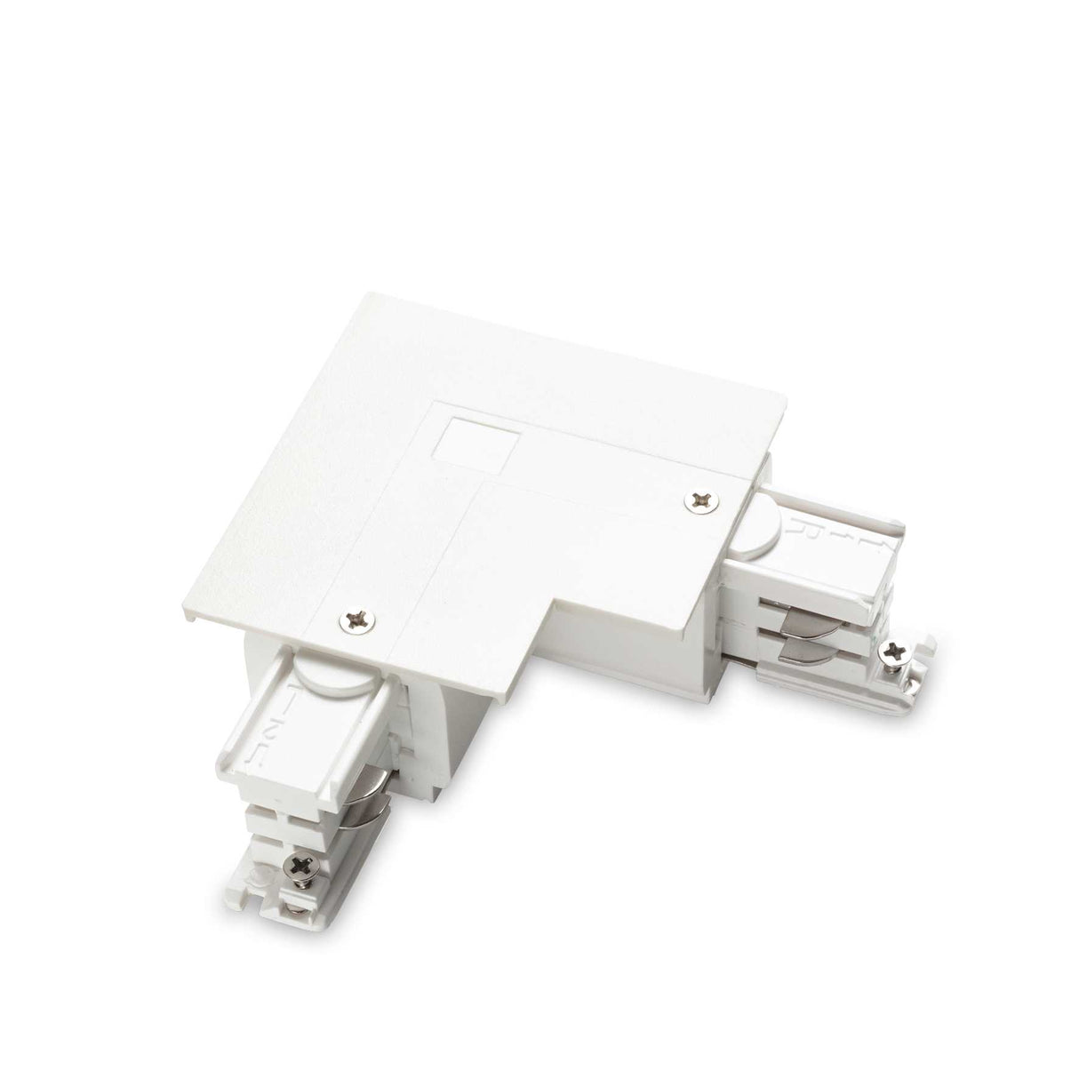 White LINK TRIM L-Connector with On-Off Switch (Right)