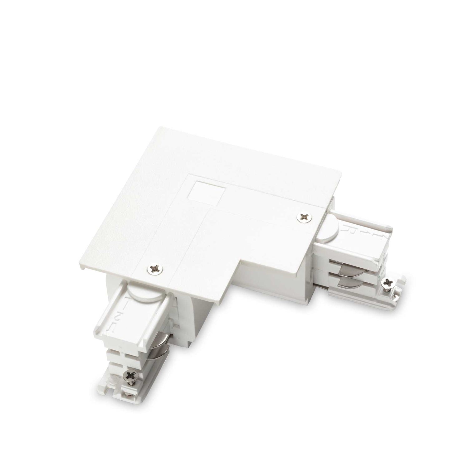 White LINK TRIM L-Connector with On-Off Switch (Right)