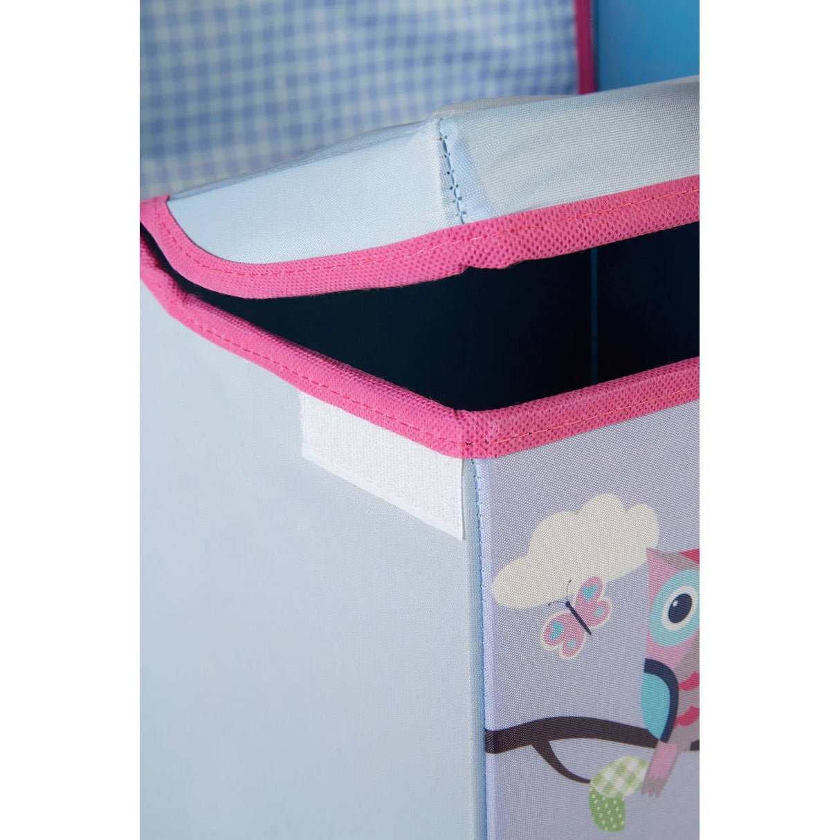 Children'S Owl Design Storage Box/ Seat