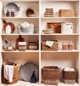 Set of Two Low Seagrass Baskets