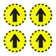 Warning Floor Sticker Arrow Set of 4