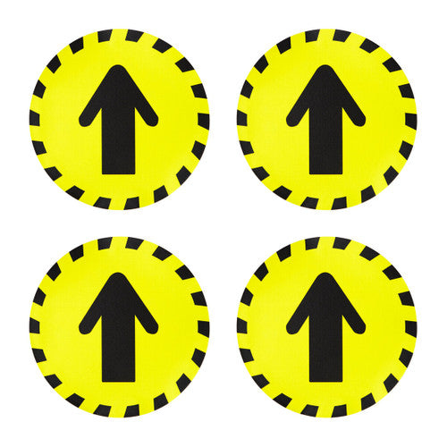 Warning Floor Sticker Arrow Set of 4