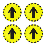 Warning Floor Sticker Arrow Set of 4