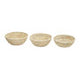 Set Of Three Palm Leaf Baskets