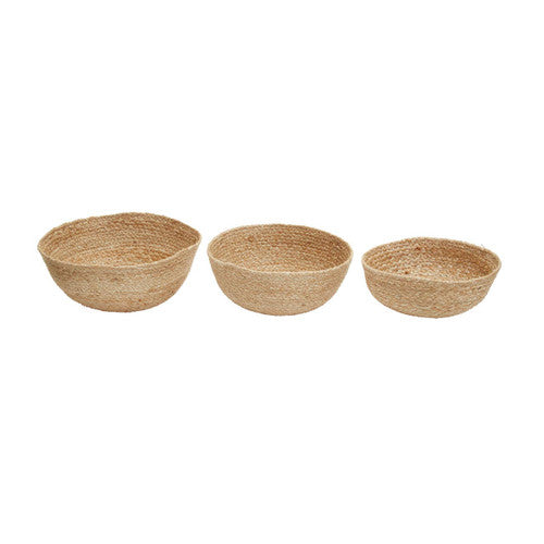 Set Of Three Jute Baskets