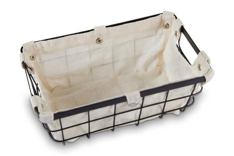 Harga Small Matte Black Wire Storage Basket