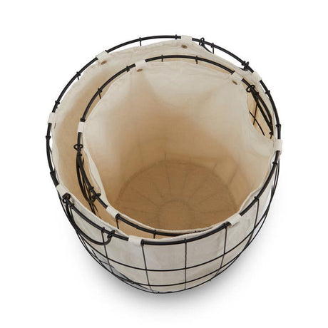 Harga Set Of Two Matte Black Laundry Baskets