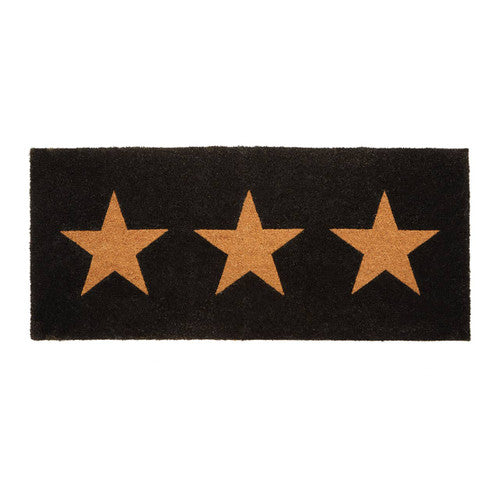 Three Natural Stars Extra Large Doormat