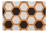 Filta Embossed Hexagon Coir Doormat