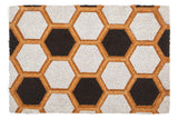 Filta Embossed Hexagon Coir Doormat