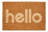 Filta Embossed Hello Coir Doormat