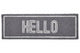 Filta Hello Grey And White Rectangular Coir Doormat