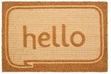 Filta Hello Embossed Coir Doormat