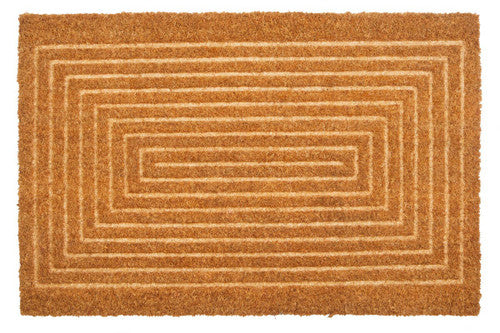 Filta Geometric Embossed Coir Doormat
