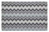 Filta Grey And White Chevron Coir Doormat