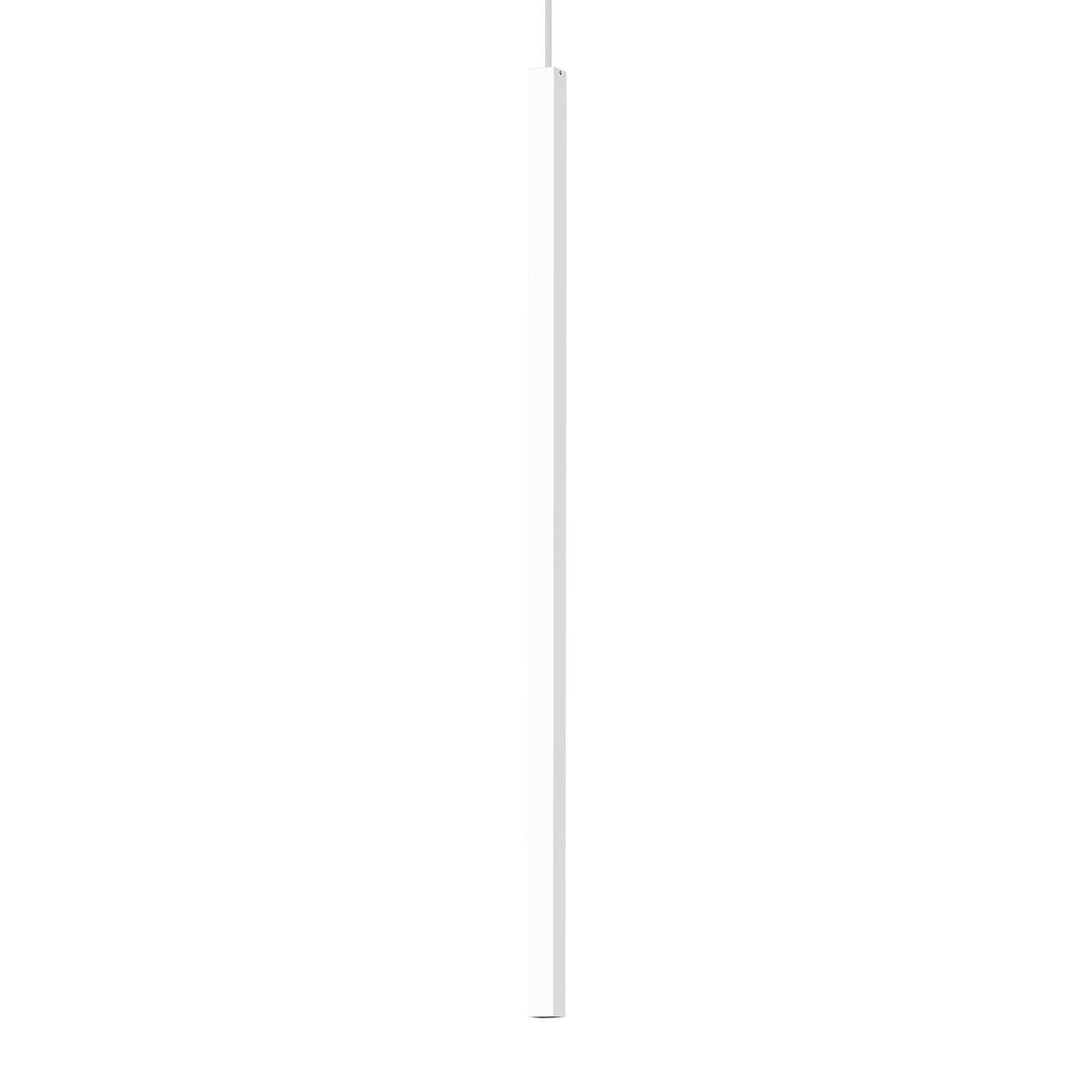 Sleek D100 Square Ultra-Thin Pendant Light in White