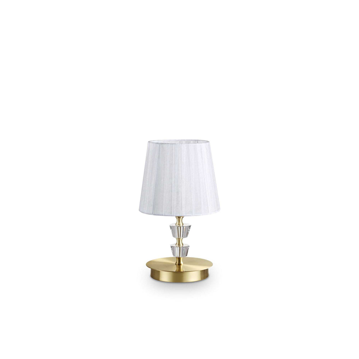 Brass Elegance: The Small Pegaso Table Lamp with Single Bulb