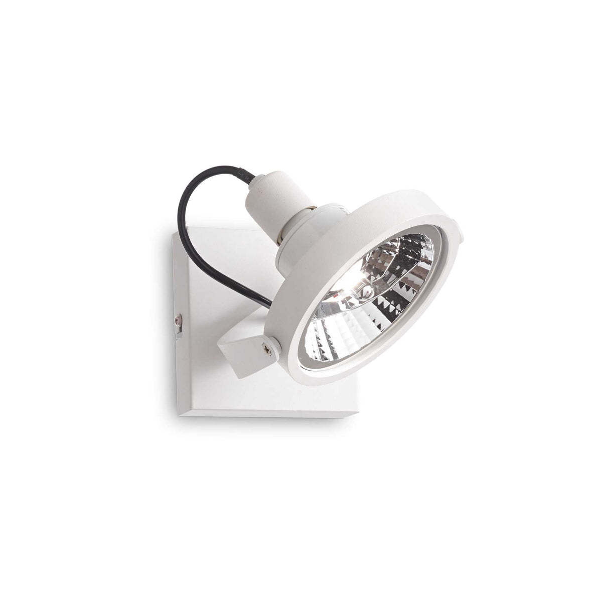 White GLIM Single-Bulb Flush Ceiling Light
