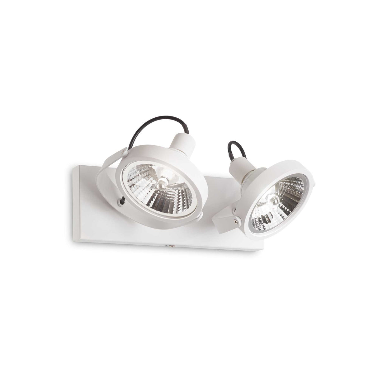 Dual Glow Modern Ceiling Fixture in White