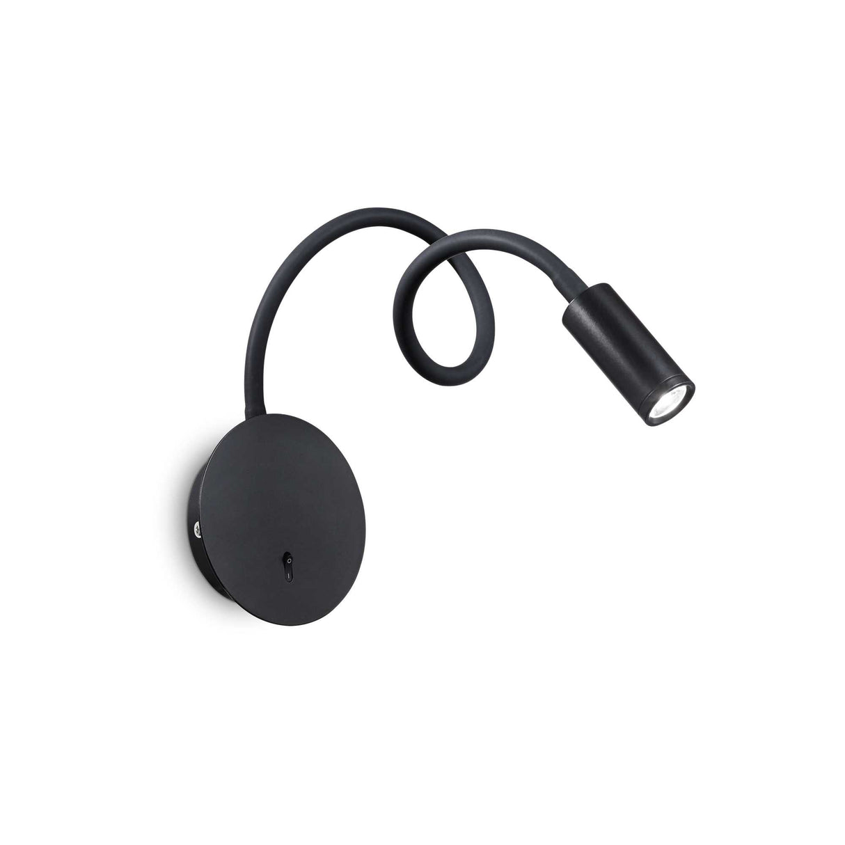 Sleek Black FOCUS-2 Wall Lamp