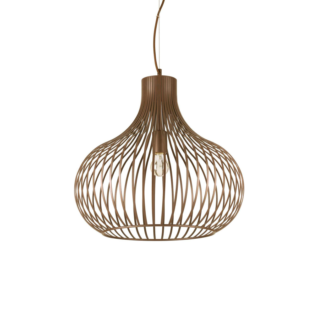 Elegant Onion-Shaped Pendant Light with Single Bulb