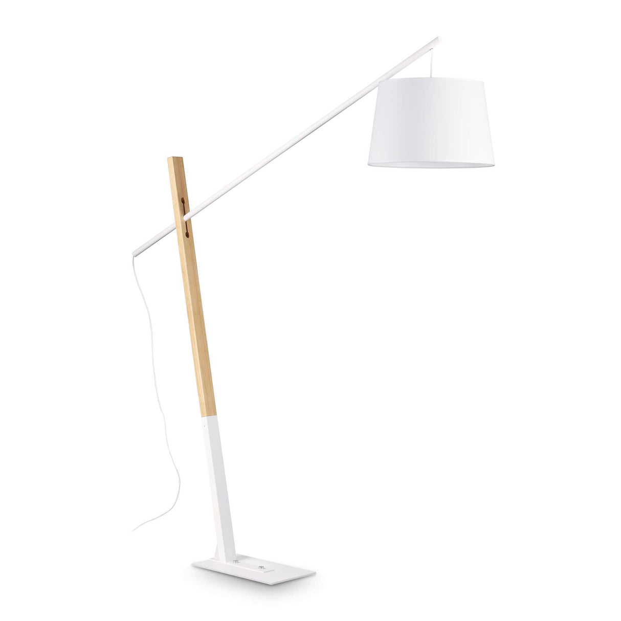 Radiant Glow White Single-Bulb Lamp