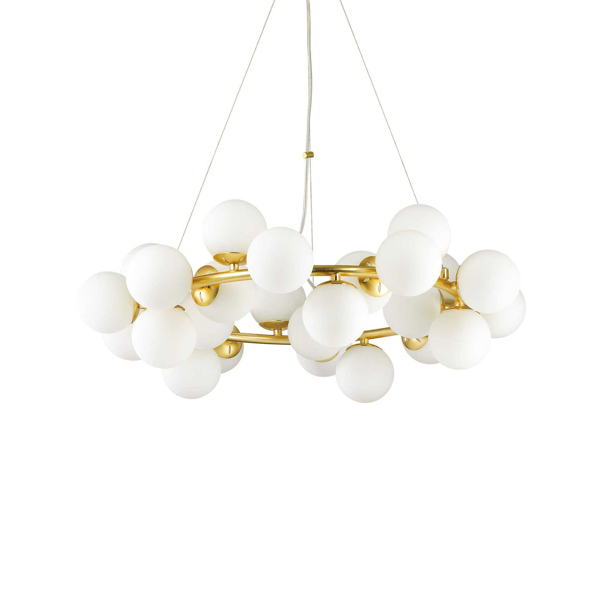 Luminous DNA Chandelier with 25 Crystal Bulbs