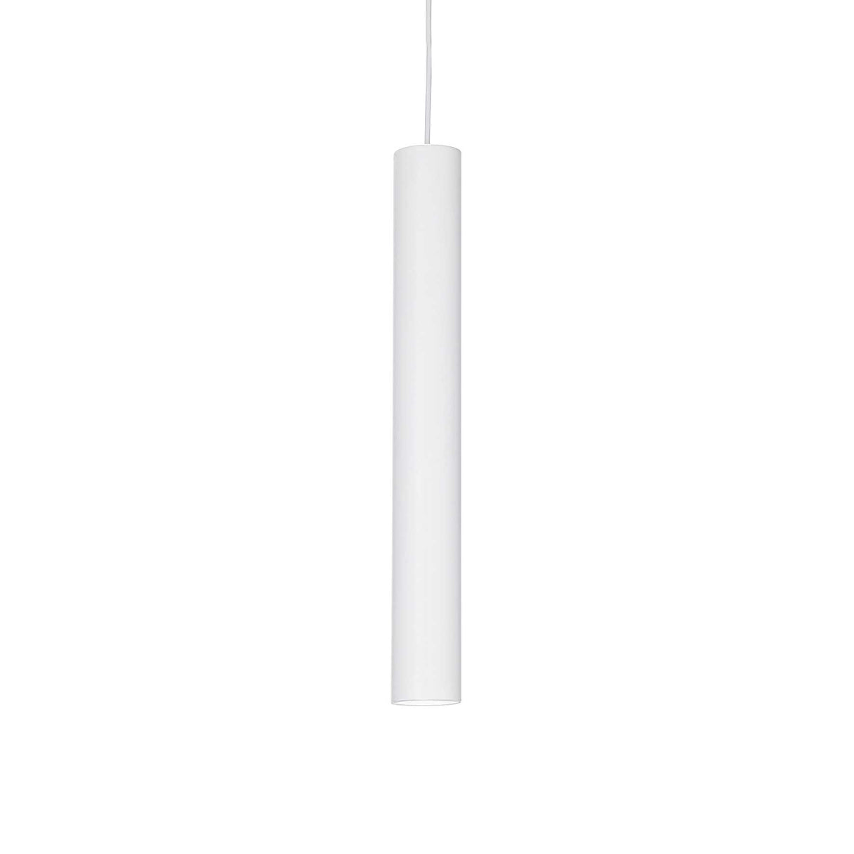 Sleek White TUBE Pendant Lamp D6