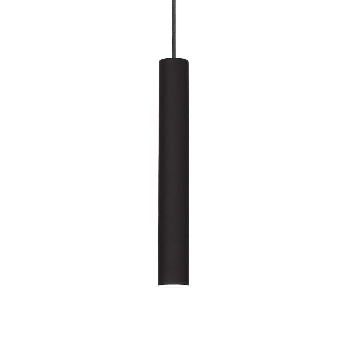 Sleek Black D6 Tube Pendant Light