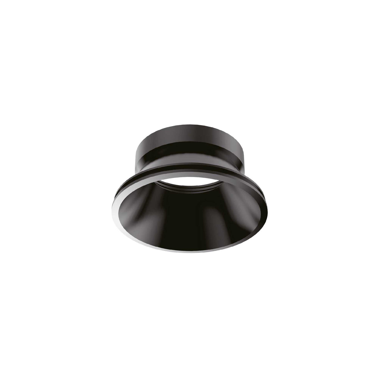 Sleek Black Round Reflector Light Fixture